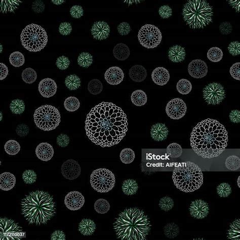 Vetores De Teste Padrão Sem Emenda De Micróbios Do Esboço Elementos Simples Coloridos Da Linha