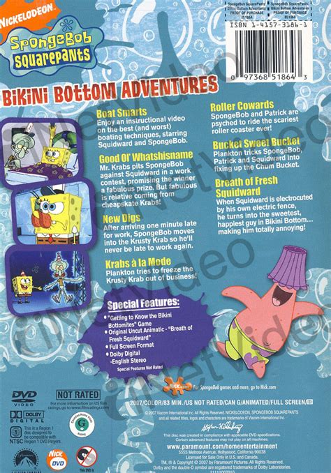 Spongebob Rock Bottom Dvd