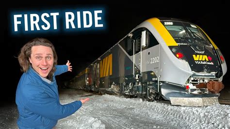 EXCLUSIVE: First Ride on Canada's NEW TRAINS with @viarailcanada - YouTube