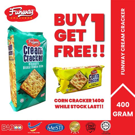 Buy 1 Free 1 Funway Cream Cracker 400g Get Corncreammarie