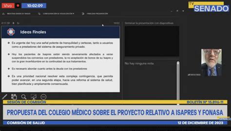 Dr Meza Expuso Ante Comisi N De Salud Del Senado Al Iniciarse La