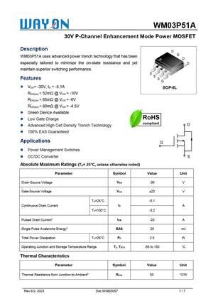 Wm P A Mosfet Datasheet Pdf Equivalent Cross Reference Search