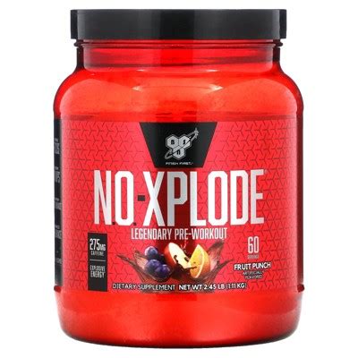 Bsn N O Xplode Pre Workout Supplement With Creatine Beta Alanine And