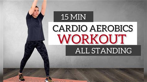 15 Min Cardio Aerobics Workout All Standing Non Stop Low Impact