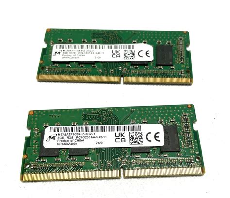 Yahoo!オークション - Micron SO-DIMM 16GB (8GB x 2) DDR4 RAM 3200Mh...