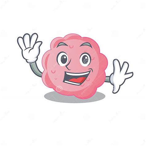 A Charismatic Anaplasma Phagocytophilum Mascot Design Style Smiling And