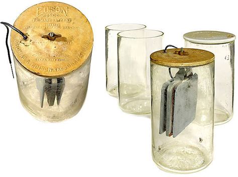 "original Flaschenbatterie Von Thomas Alva Edison,