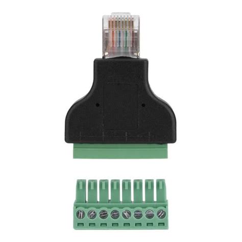 EBTOOLS borne à vis RJ45 Connecteur Ethernet DVR Prise mâle RJ45 à