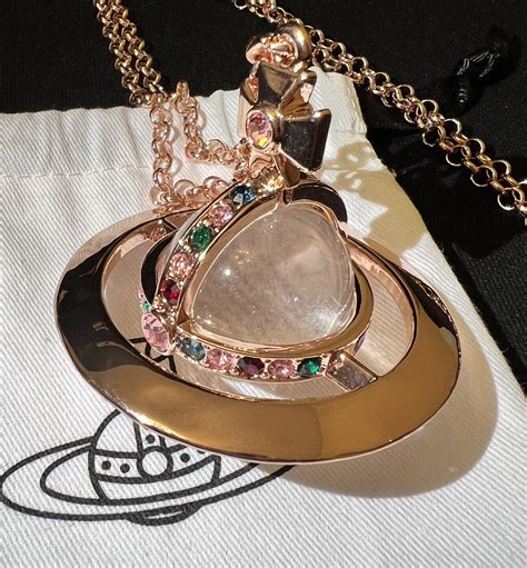 Vivienne Westwood Nana Giant Rosegold 3d Orb Transpar Gem