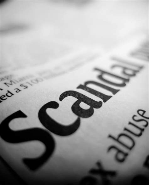 Scandal headline stock image. Image of article, newspaper - 22322353