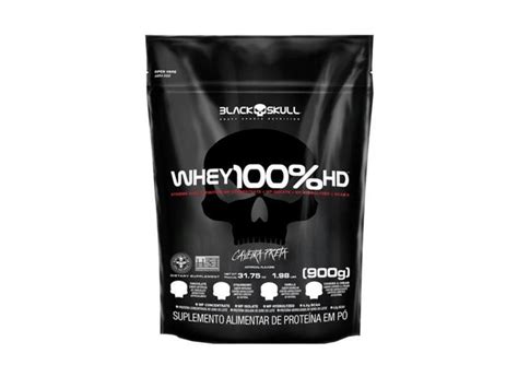 Whey Hd Black Skull G Refil Black Skull Caveira Preta O