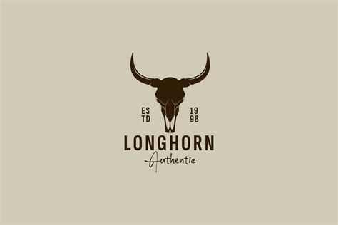 Longhorn logo vector icon illustration 27924735 Vector Art at Vecteezy