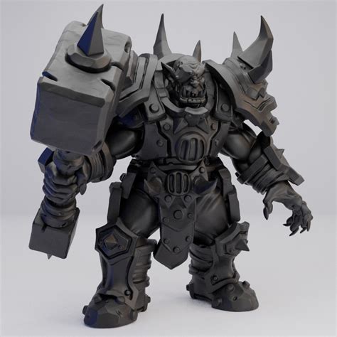 Hot Goblin ウォーフォージドオークC ミニチュア ホットゴブリン 戦闘準備完了