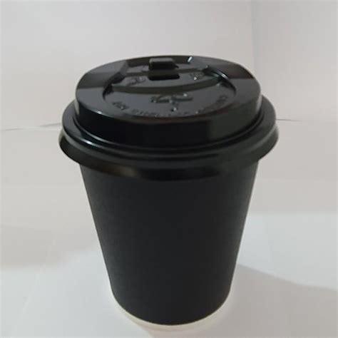 Jual Paper Hot Cup Black 8 Oz 240 Ml Lid Tutup Cup 1 Dus 1000 Set Shopee Indonesia