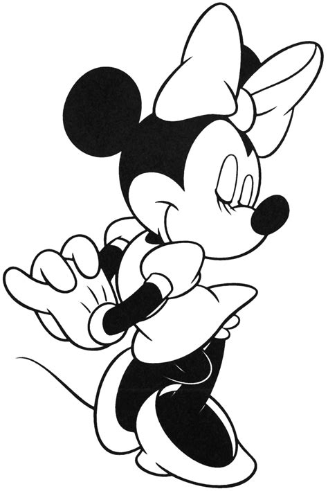 Minnie Mouse Outline - ClipArt Best