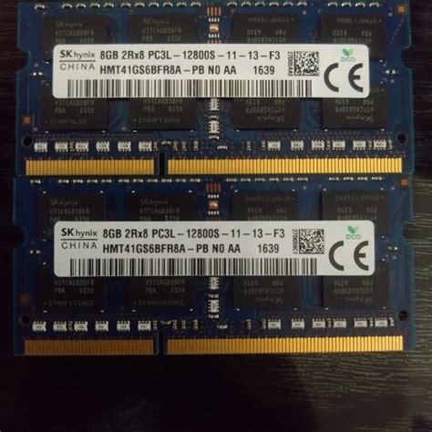 SK hynix PC3L-12800S 8GB×2動作確認済の通販 by row's shop｜ラクマ