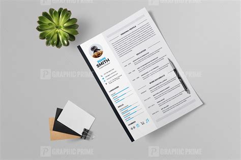 Elegant Resume Template - Graphic Prime | Graphic Design Templates