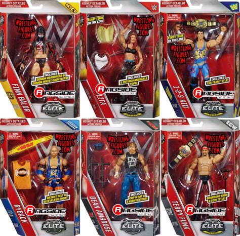 WWE Elite 41 Complete Set Of 6 WWE Toy Wrestling Action Figures By