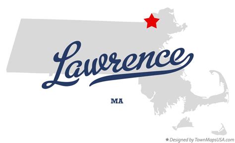 Map of Lawrence, MA, Massachusetts