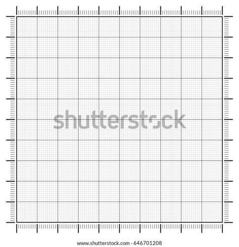 Graph Paper Coordinate Paper Grid Paper Stock Vector Royalty Free 646701208