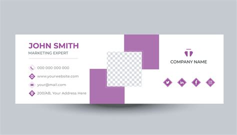 Modern Email Signature Design Template 11142190 Vector Art at Vecteezy