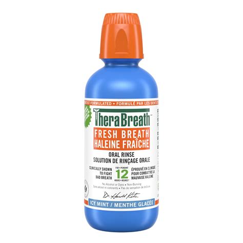 TheraBreath Fresh Breath Oral Rinse Invigorating ICY Mint Flavor 16