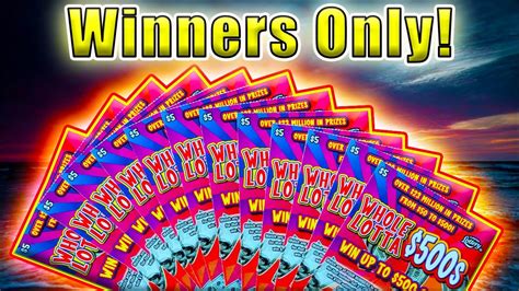 Winners Only Session Full Pack Of Whole Lotta S Florida Lottery