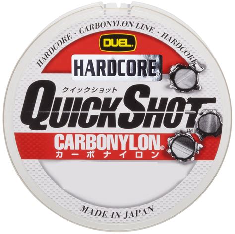 在庫処分DUEL デュエル カーボナイロンライン 釣り糸 HARDCORE QUICK SHOT CN ライン 釣りライン 釣具 高強度 高感度 メルカリ