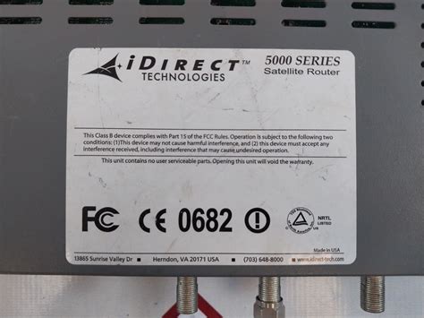 Idirect 5000 Series Satellite Router Reliable Connectivity