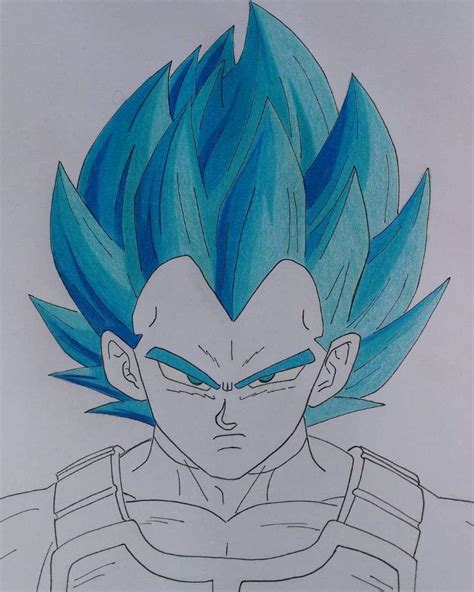 Vegeta Ssj Blue Dibujarte Amino