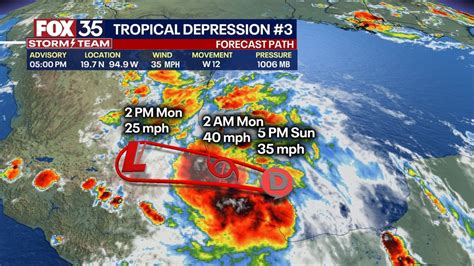 Tropical depression 3 forms in the gulf, forecast to become tropical ...