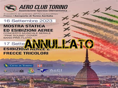 Tragedia Frecce Tricolori Annullato Lair Show Di Torino Vercellinotizie