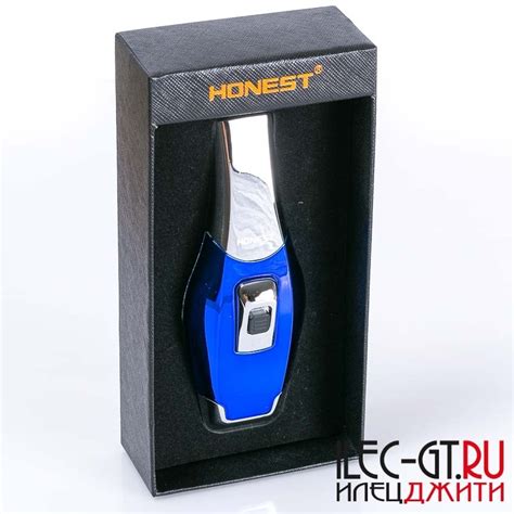 Купить подарочную зажигалку Honest с двойным турбо пламенем