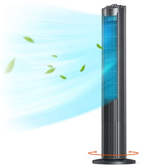 Auseo Tower Fan for Bedroom, 360° Oscillating Fans, 3 Speeds, 30 ...