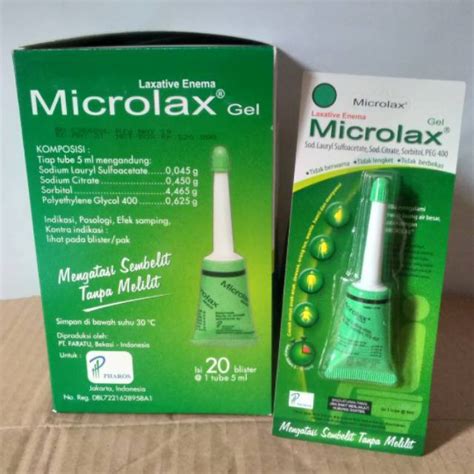 Jual Microlax Gel Cepat Mengatasi Sembelit Box Isi Tube Dan