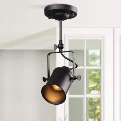 Lnc Black Modern Industrial Semi Flush Mount Light Ceiling Mounted