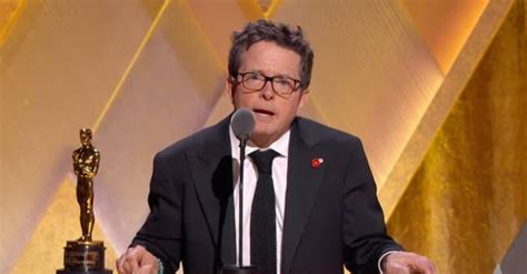 Michael J. Fox gives powerful speech as he receives honorary Oscar