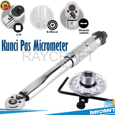 Jual Pegasi Kunci Pas Micrometer Torque Wrench Two Way Spanner Inch