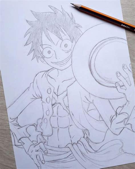 Sabrylu19 On Instagram Sketch Of Luffy One Piece Work In Progress