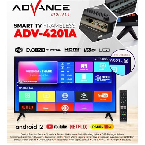 Jual Advance Android TV LED 42 Inch ADV 4201A Smart TV Digital