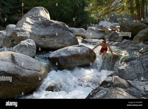 Man Bathing In River Restonica Hi Res Stock Photography And Images Alamy