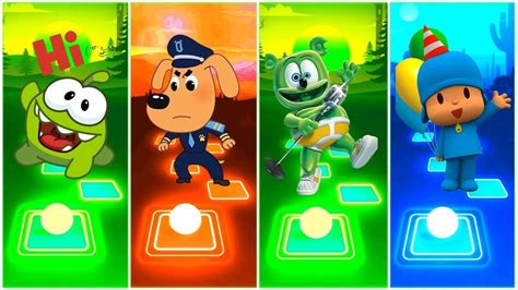 OmNom Stories Gummy Bear Pocoyo Sheriff Labrador Tiles Hop EDM