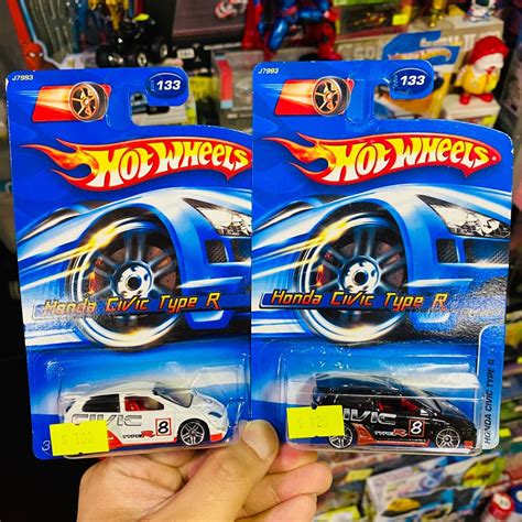 Hot Wheels Honda Civic Type R EP 年出品 本田 思域 TypeR 黑 白 一對 玩具 遊戲類 玩具 Carousell