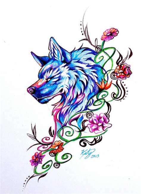 Flower Wolf Pen By Lucky978 On Deviantart