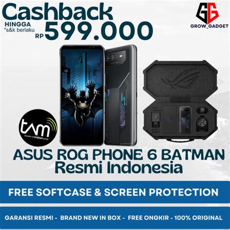 Jual Asus Rog Phone 6 Batman Edition 12 256gb Garansi Resmi Tam New