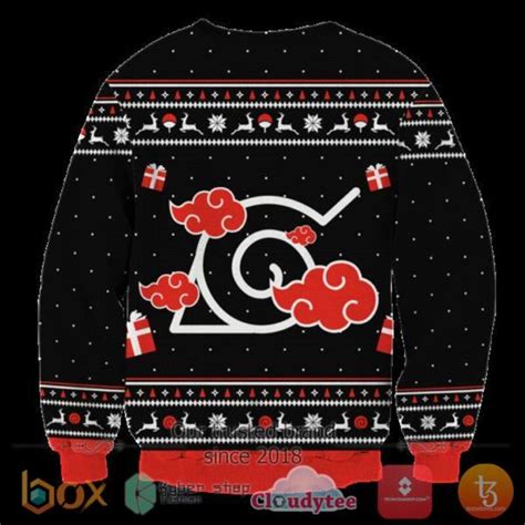 Hot Akatsuki Cloud Sasuke Naruto Anime Merry Christmas Sweater Boxbox