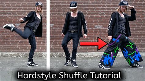 Hardstyle Shuffle Tutorial / Shuffle Dance Tutorial Part 3: Running Man into T-Step + Spins ...