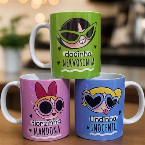 Caneca Personalizada Meninas Super Poderosas Amigas Shopee Brasil