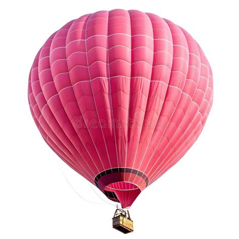 Pink Hot Air Balloon Isolated On White Background Stock Illustration Illustration Of Isolated