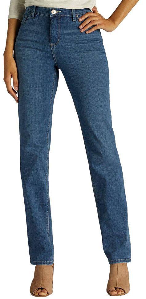 Lee Petite Relaxed Straight Leg Slim Fit Jeans - Walmart.com